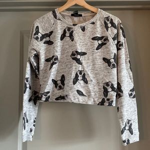 Womenswear LongSleeve Doghead prints Forever 21 Size Small